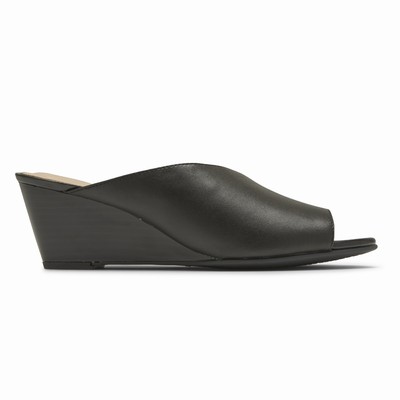 Cunhas Rockport Total Motion Taylor Asymmetrical Mulher Pretas PT-05961